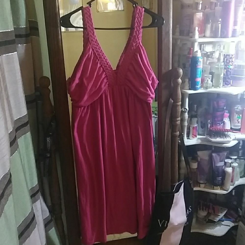 Tiki Palm Pink Dress